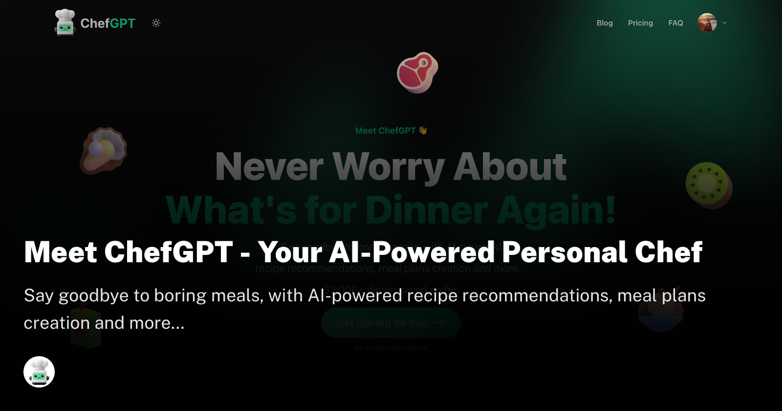 ChefGPT - Your AI-Powered Personal Chef