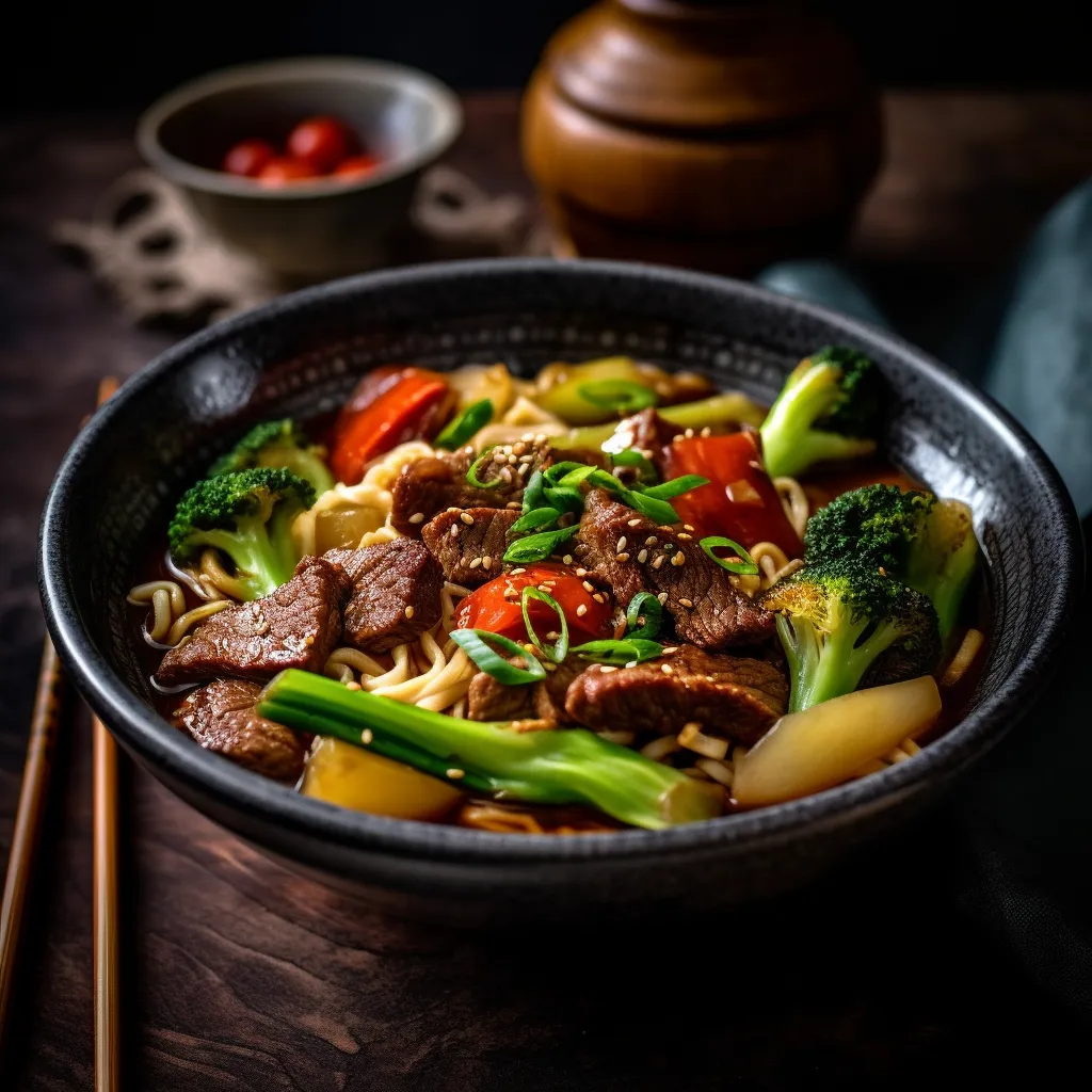 Cover Image for What to do with Leftover Beef Stir-Fry Noodles Soup with Bok Choy