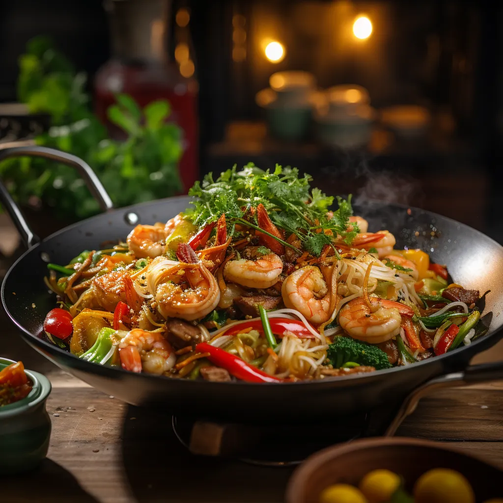 Cover Image for What to do with Leftover Pad Thai Noodles Stir-Fry with Chicken and Shrimp