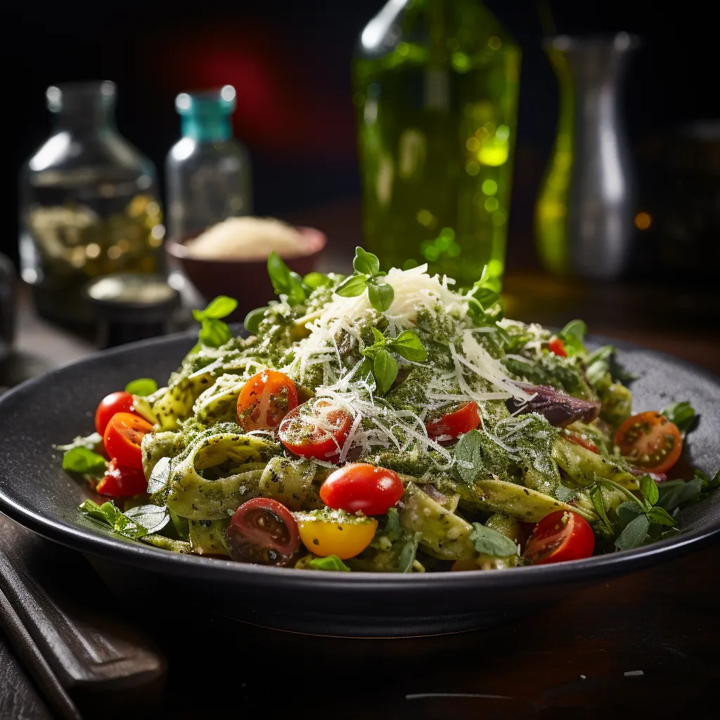 Cover Image for What to do with Leftover Pasta Primavera Salad with Pesto Dressing