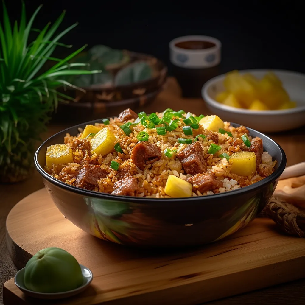 Cover Image for What to do with Leftover Pork Fried Rice Casserole with Pineapple Chunks