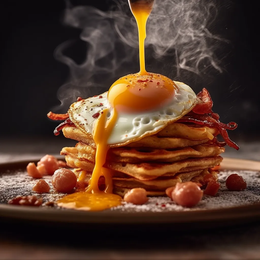 Cover Image for What to do with Leftover Spaghetti Carbonara Pancakes with Fried Eggs