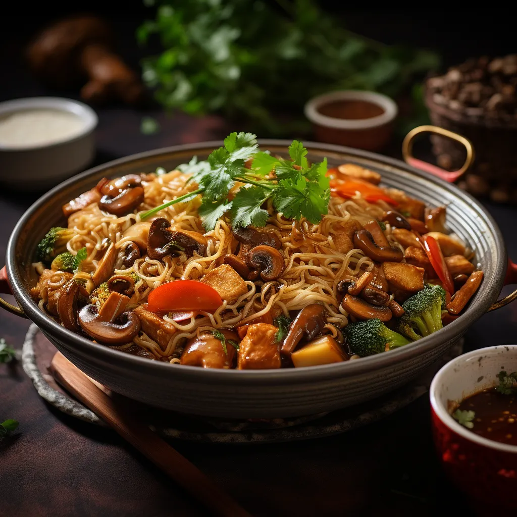 Cover Image for What to do with Leftover Stir-Fried Noodles Soup with Mushrooms and Tofu
