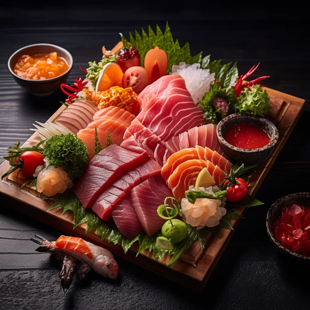 Cover Image for What to do with Leftover Sushi Platter Sashimi with Pickled Ginger and Wasabi