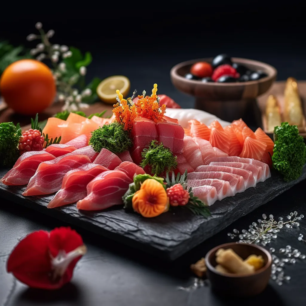Cover Image for What to do with Leftover Sushi Platter Sashimi with Wasabi and Soy Sauce