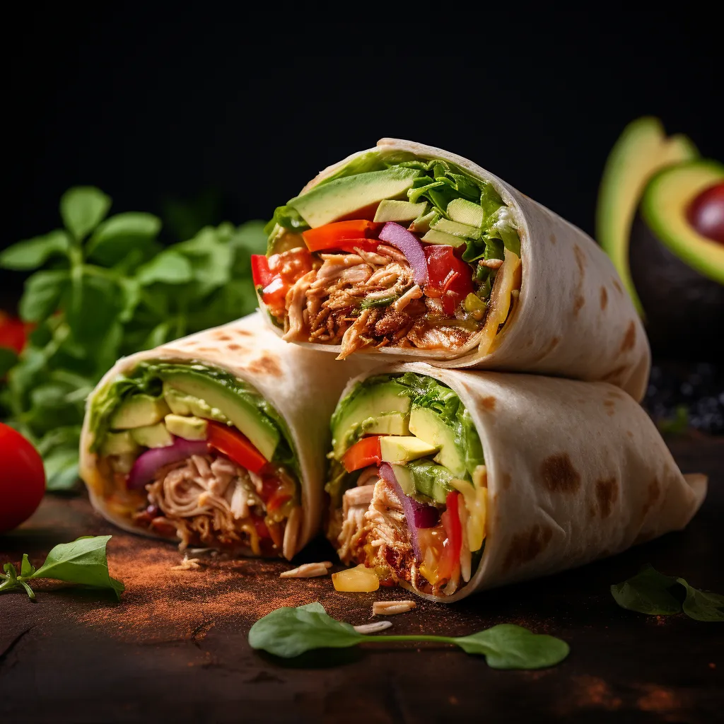 Cover Image for What to do with Leftover Turkey Sandwich Wrap with Avocado and Tomato