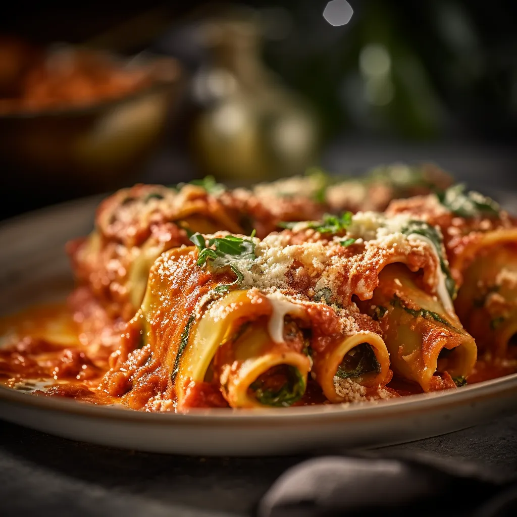 Cover Image for What to do with Leftover Vegetable Lasagna Rolls with Tomato Basil Sauce