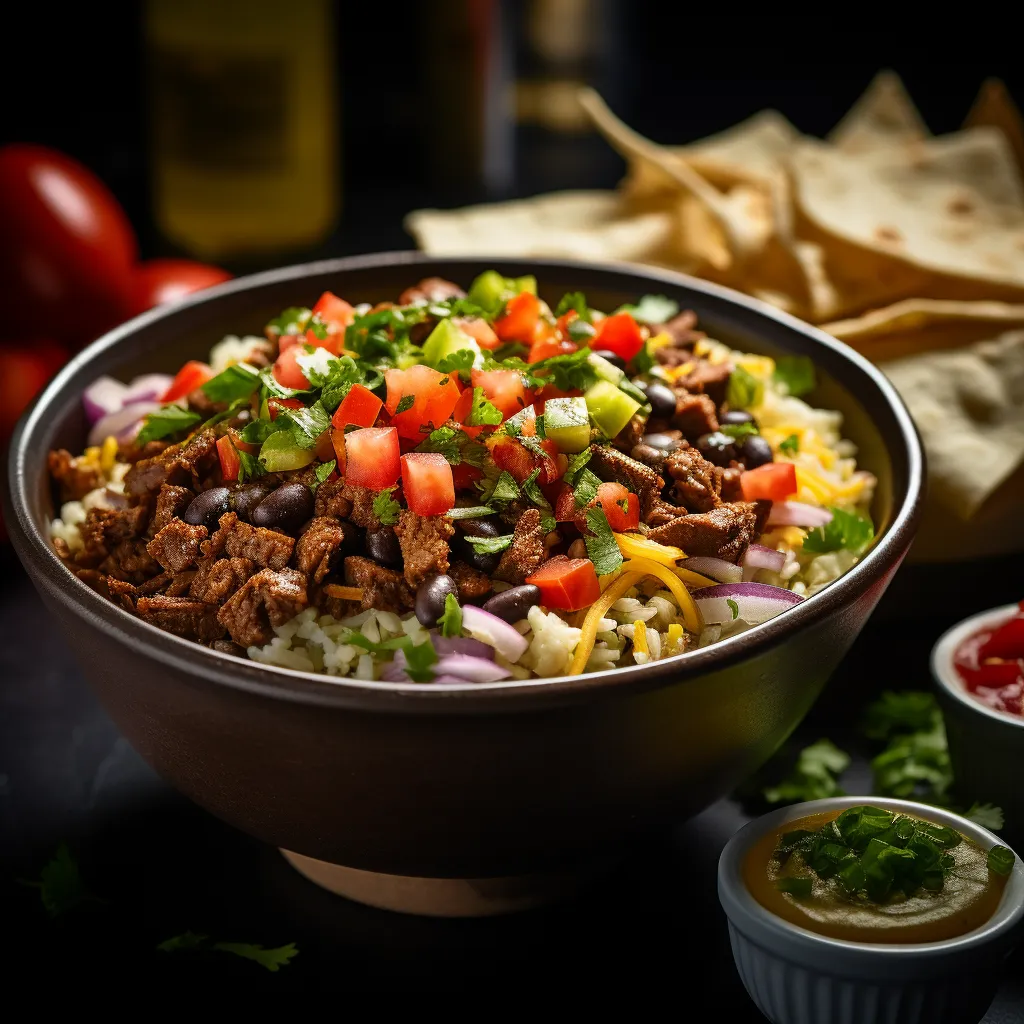 Cover Image for What to do with Leftover Beef Burritos Bowl with Refried Beans