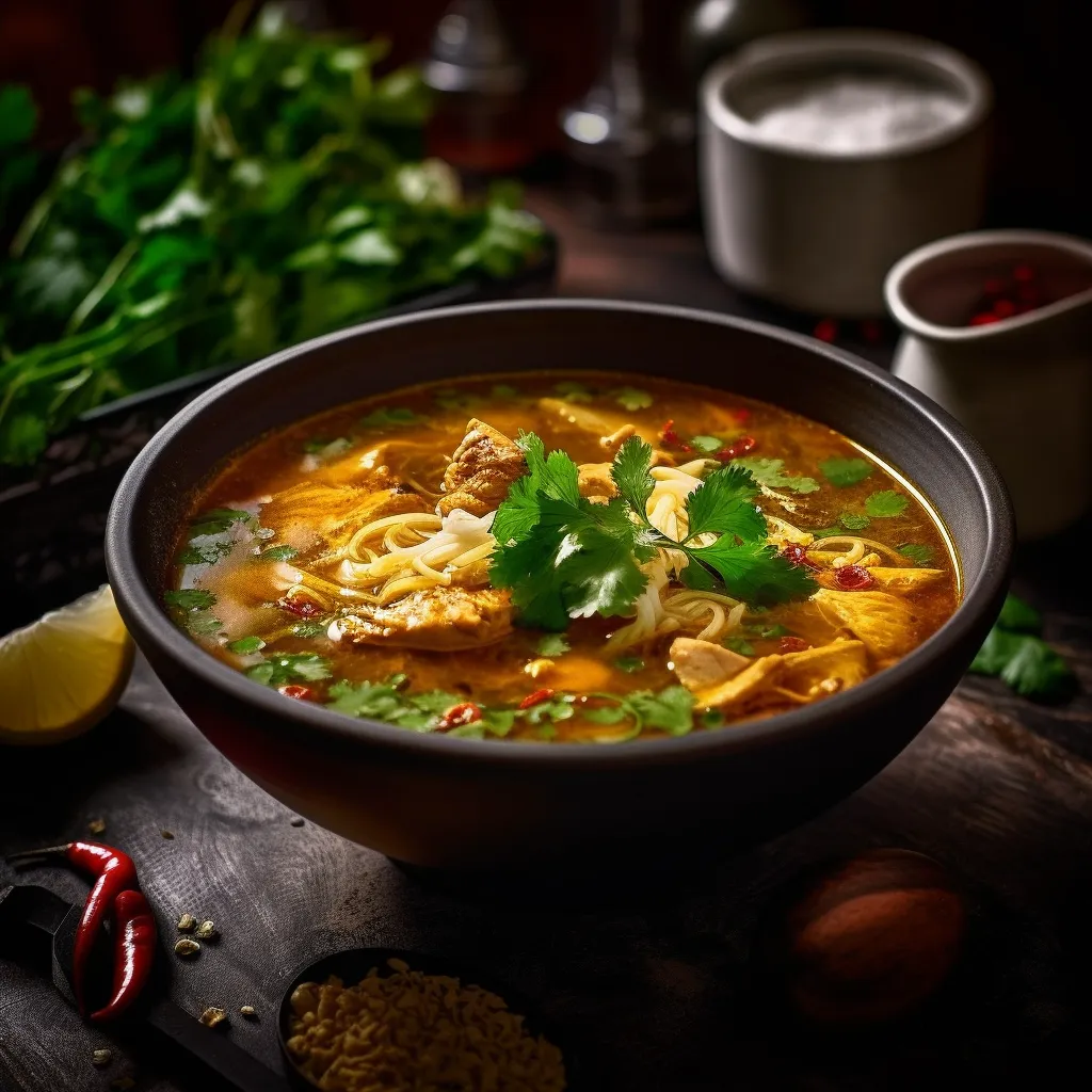 Cover Image for What to do with Leftover Chicken Curry Soup with Garlic Naan
