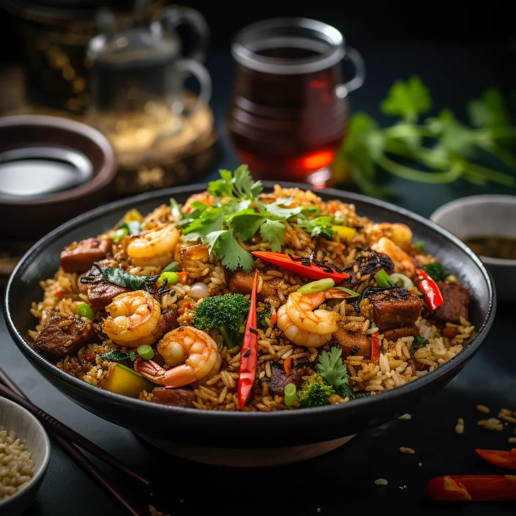 Cover Image for What to do with Leftover Shrimp Fried Rice Bowl with Sesame Ginger Dressing