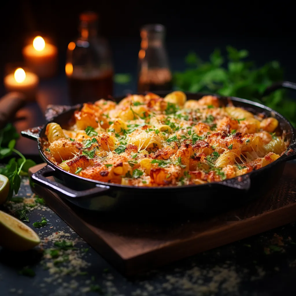 Cover Image for What to do with Leftover Shrimp Scampi Pasta Bake with Bread Crumbs